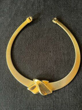 vintage gold-tone Napier choker necklace